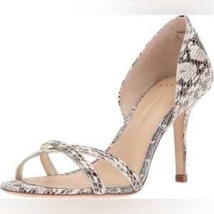 Aerin Cocobay Snake Print Strappy Heels Women 8